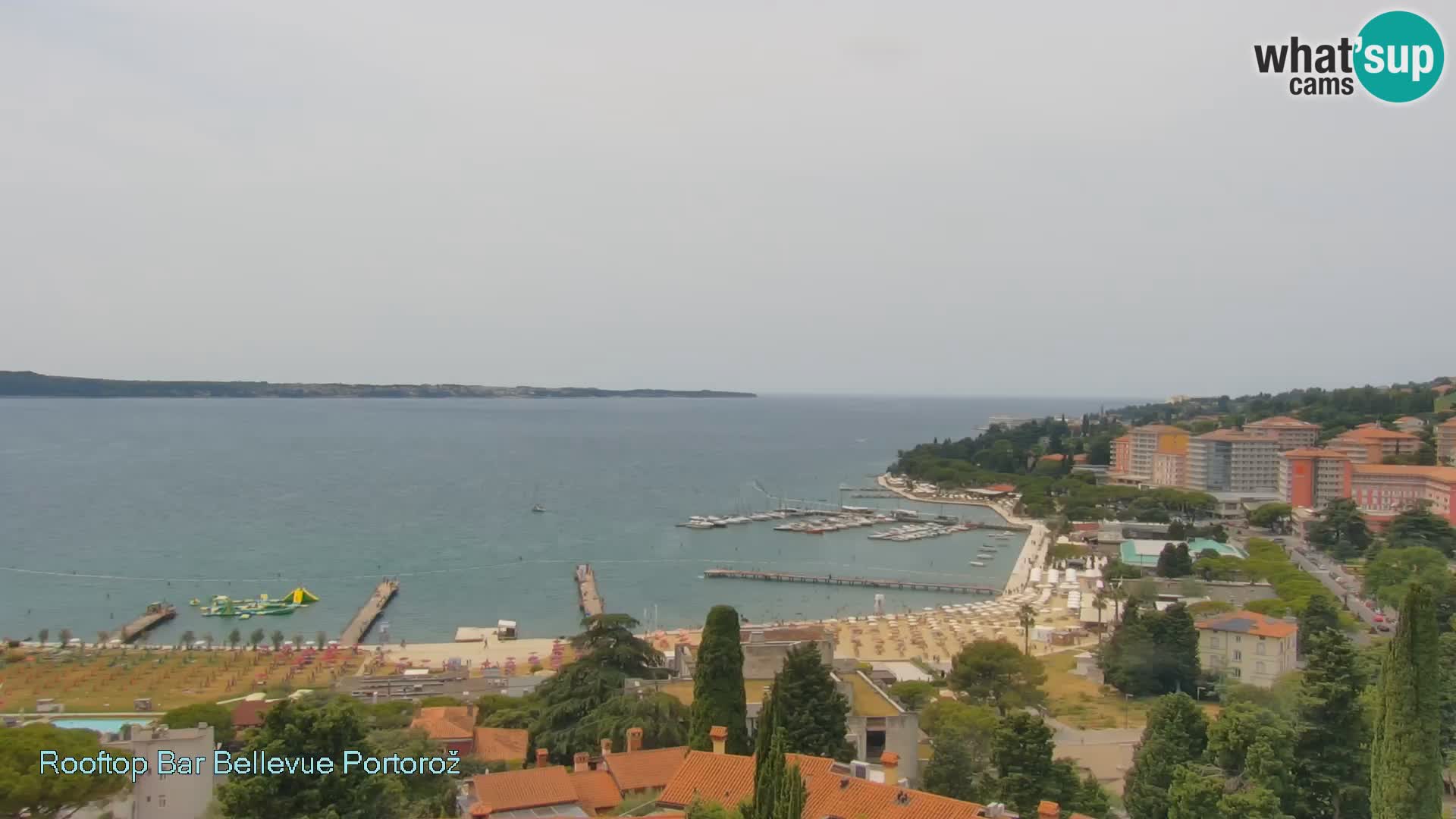 Portorož web kamera – pogled sa Villa Bellevue