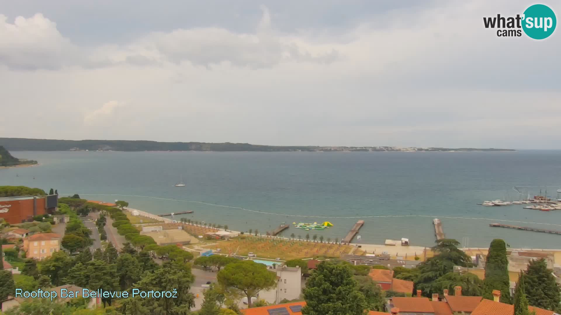 Panorama webcam Portorož – view from Villa Bellevue