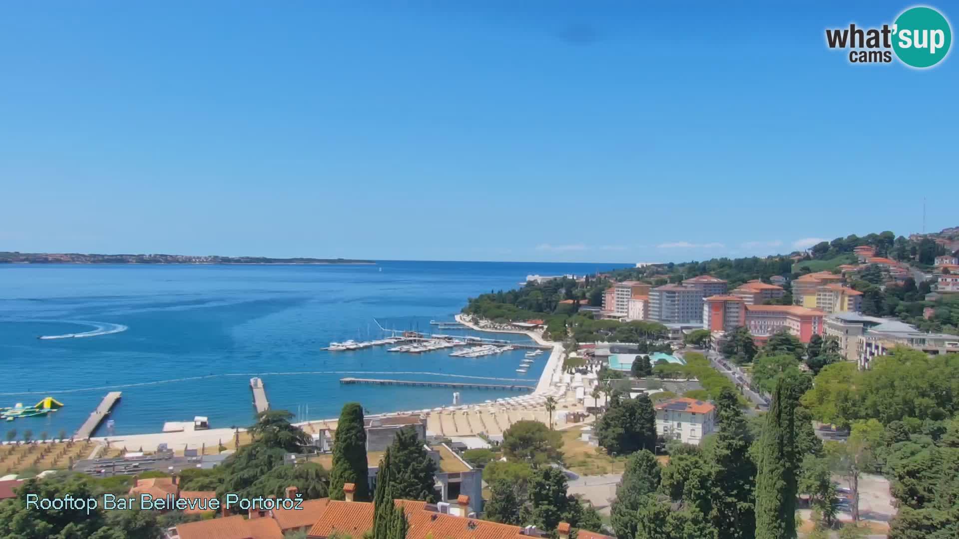 Live webcam Portorož – Panorama dalla Villa Bellevue