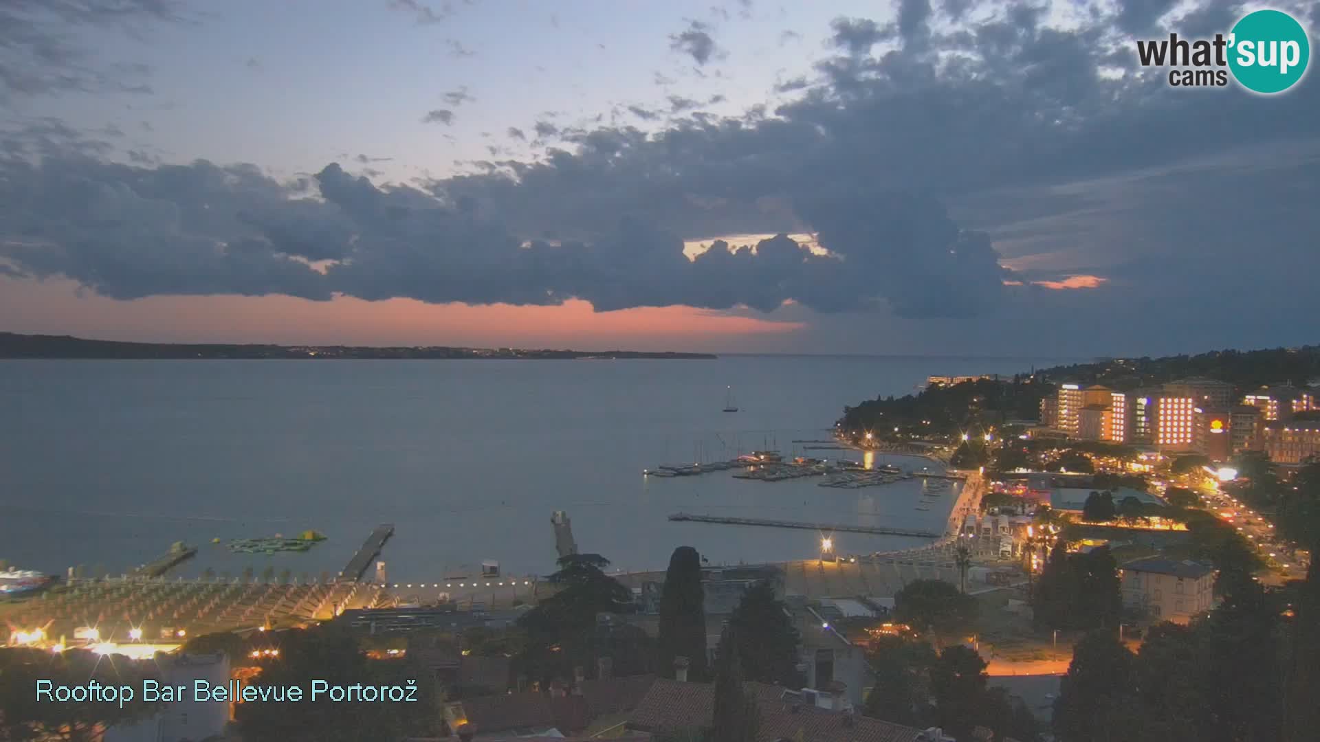 Portorož camera en vivo – Panorama Villa Bellevue