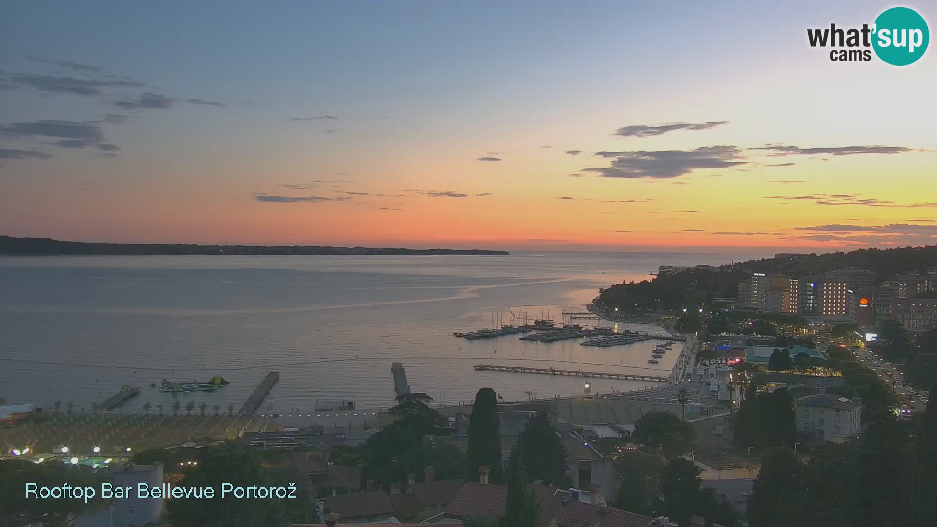 Live webcam Portorož – Panorama dalla Villa Bellevue