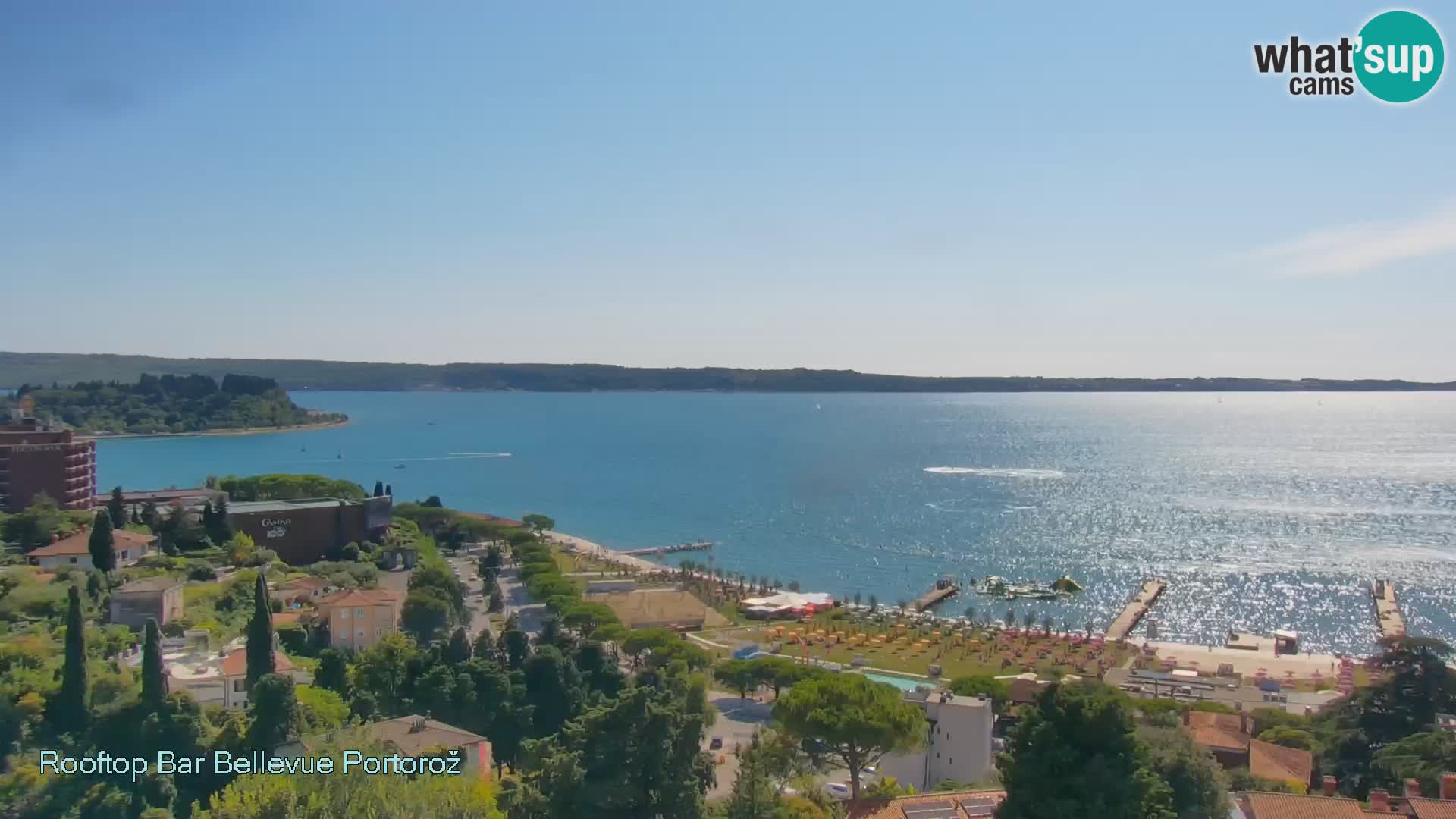 Portorož spletna kamera – pogled z Villa Bellevue