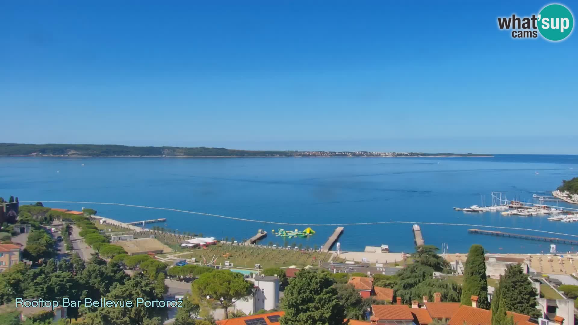 Panorama webcam Portorož – view from Villa Bellevue