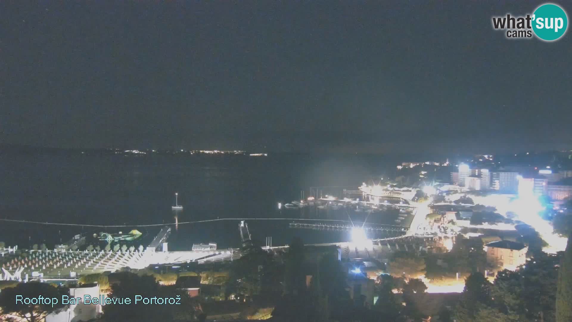 Portorož spletna kamera – pogled z Villa Bellevue