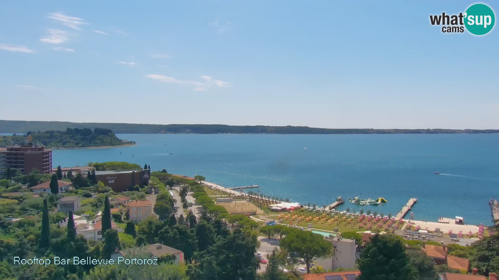 Portorož web kamera – pogled sa Villa Bellevue