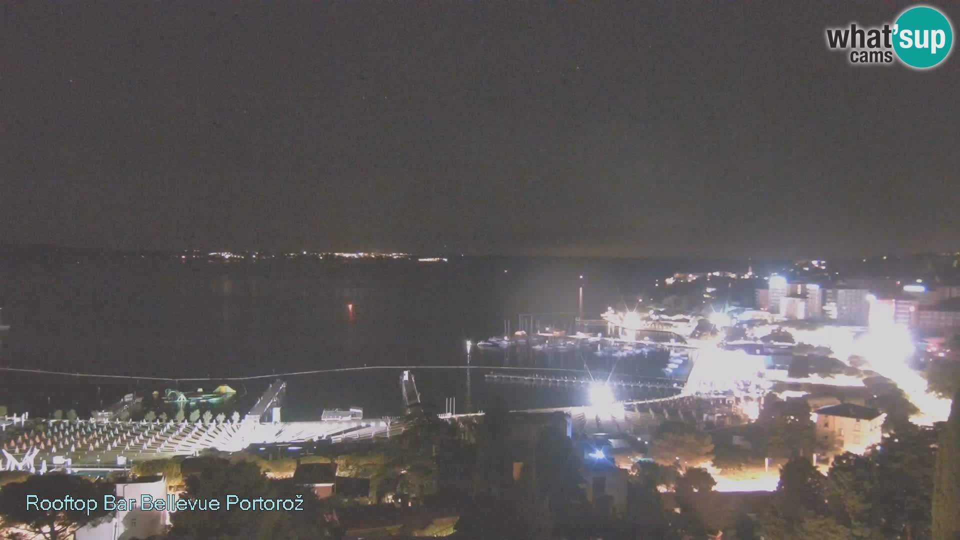 Portorož spletna kamera – pogled z Villa Bellevue