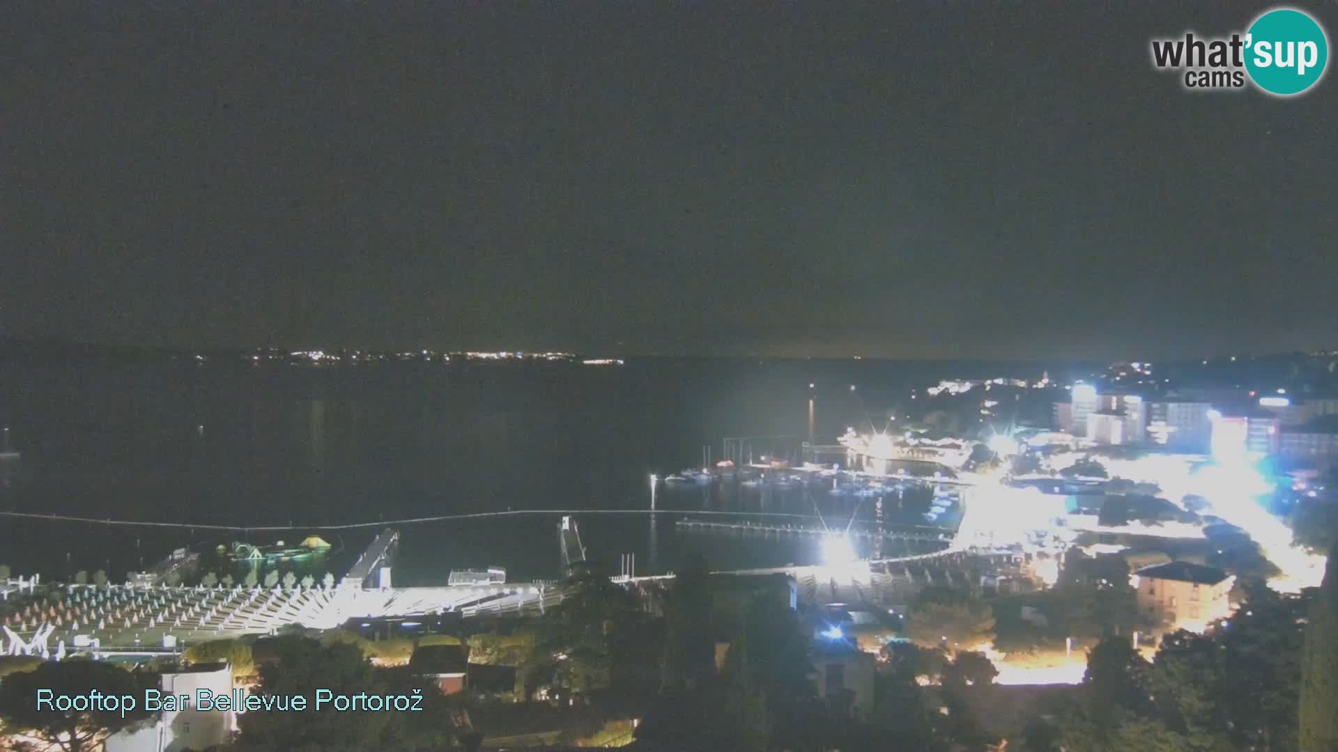 Portorož spletna kamera – pogled z Villa Bellevue