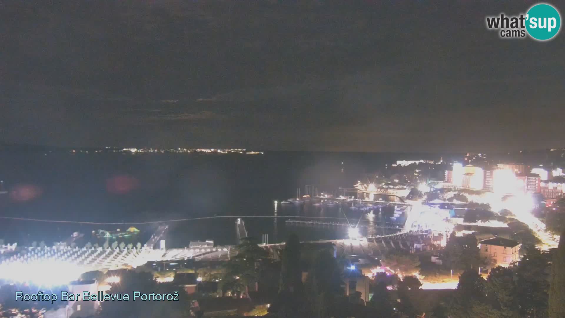 Portorož spletna kamera – pogled z Villa Bellevue