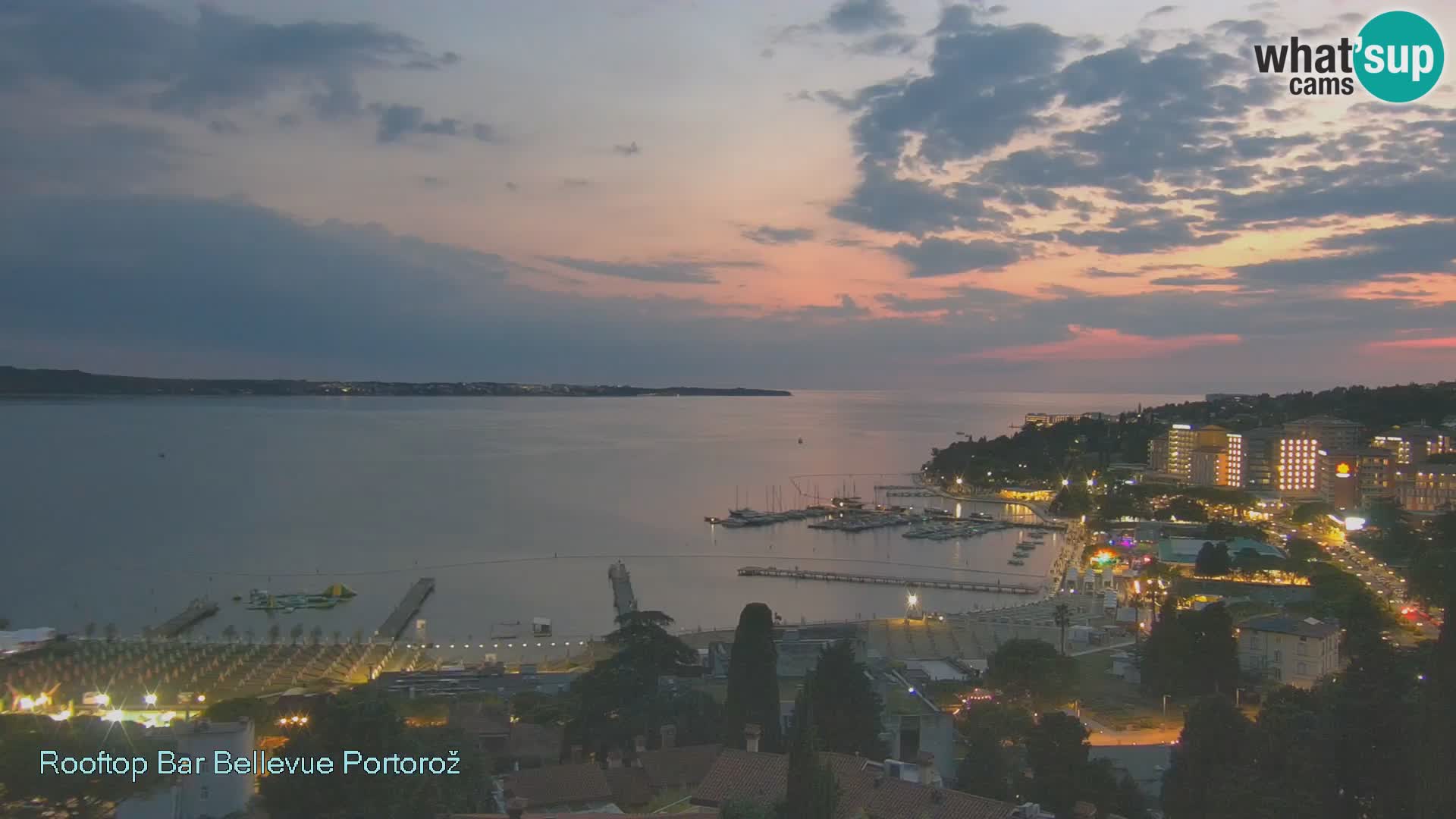 Portorož spletna kamera – pogled z Villa Bellevue