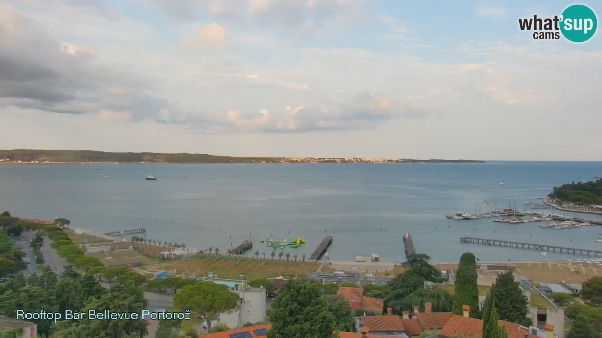 Portorož web kamera – pogled sa Villa Bellevue