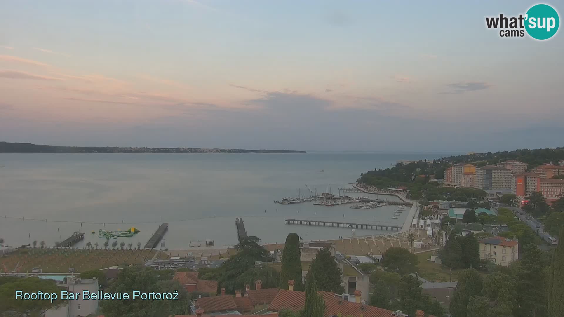 Portorož web kamera – pogled sa Villa Bellevue
