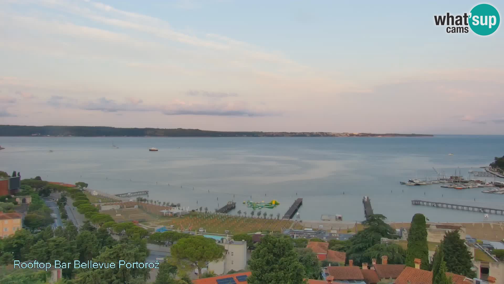 Portorož web kamera – pogled sa Villa Bellevue