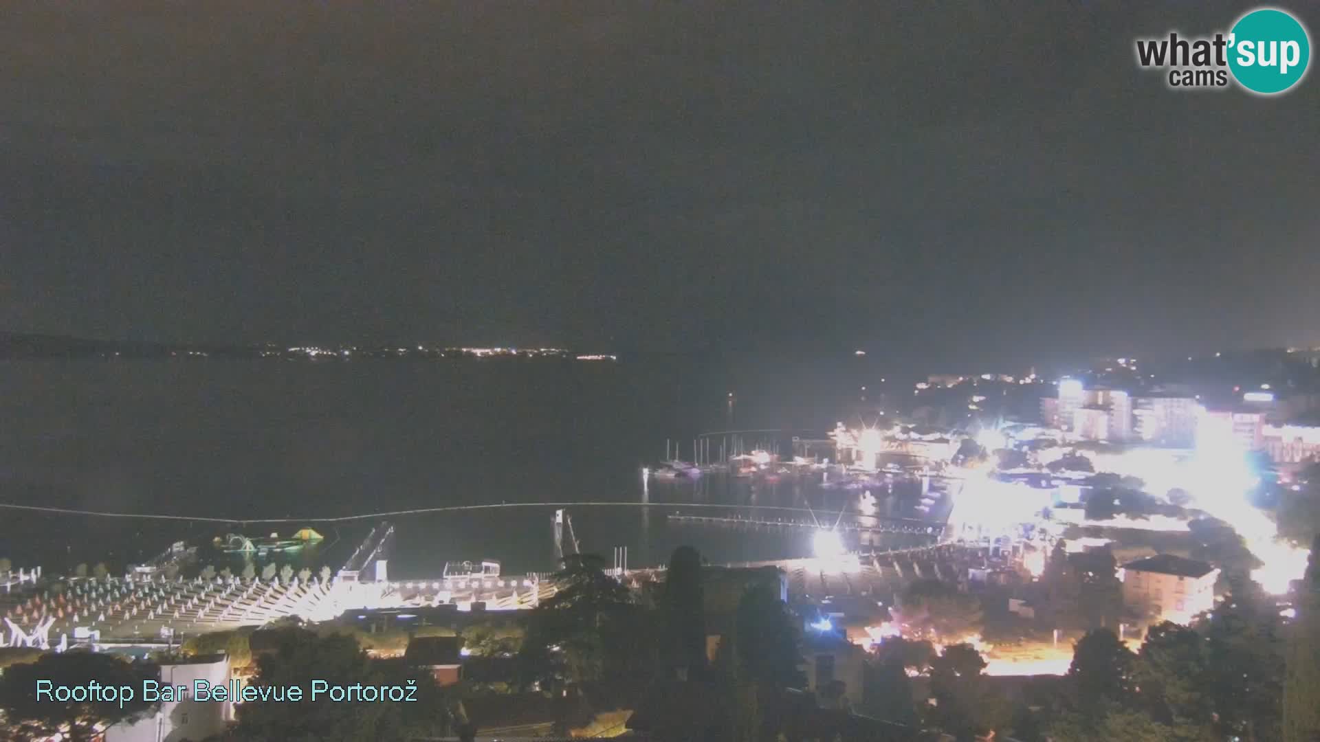 Portorož spletna kamera – pogled z Villa Bellevue