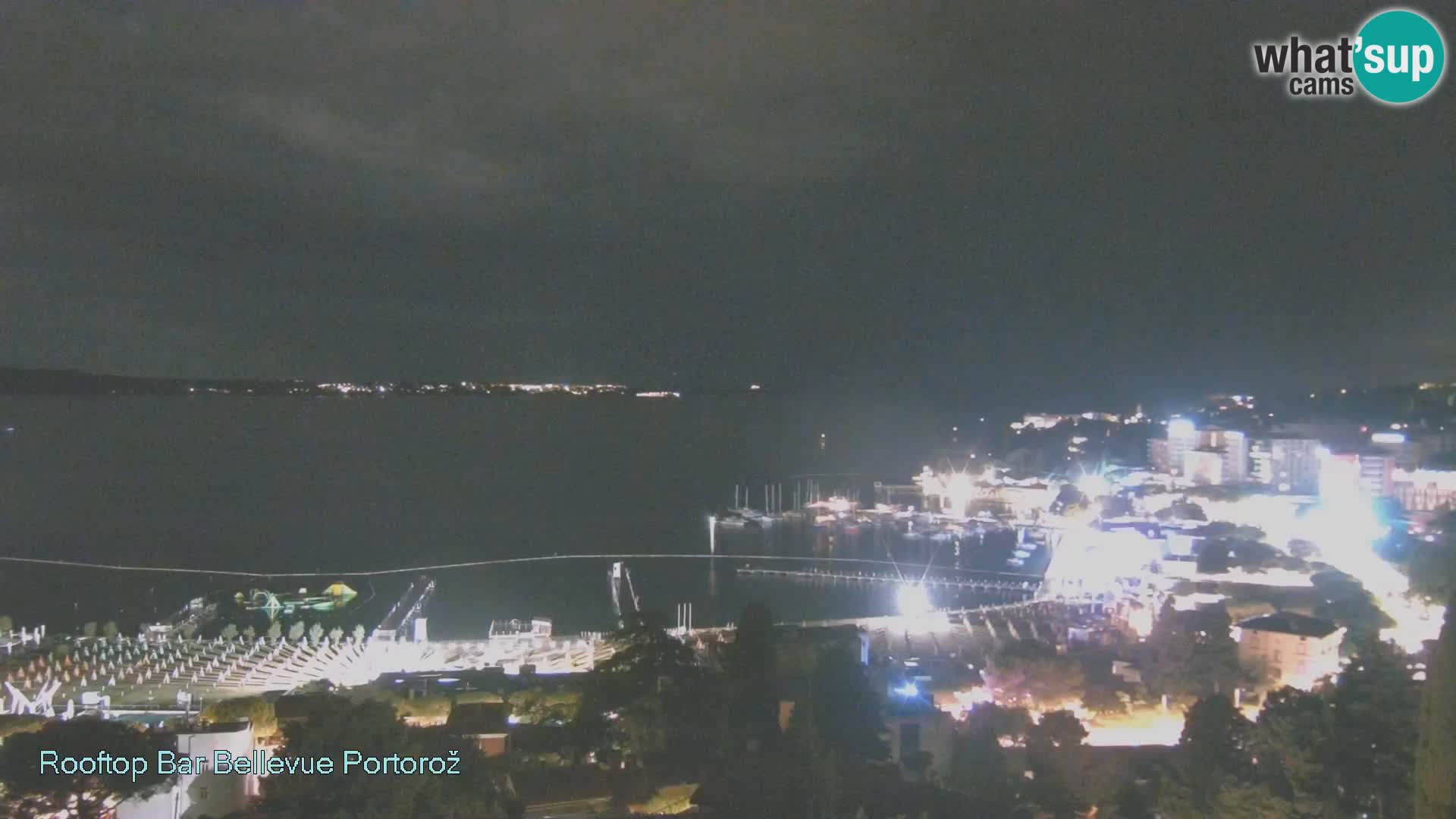 Portorož spletna kamera – pogled z Villa Bellevue