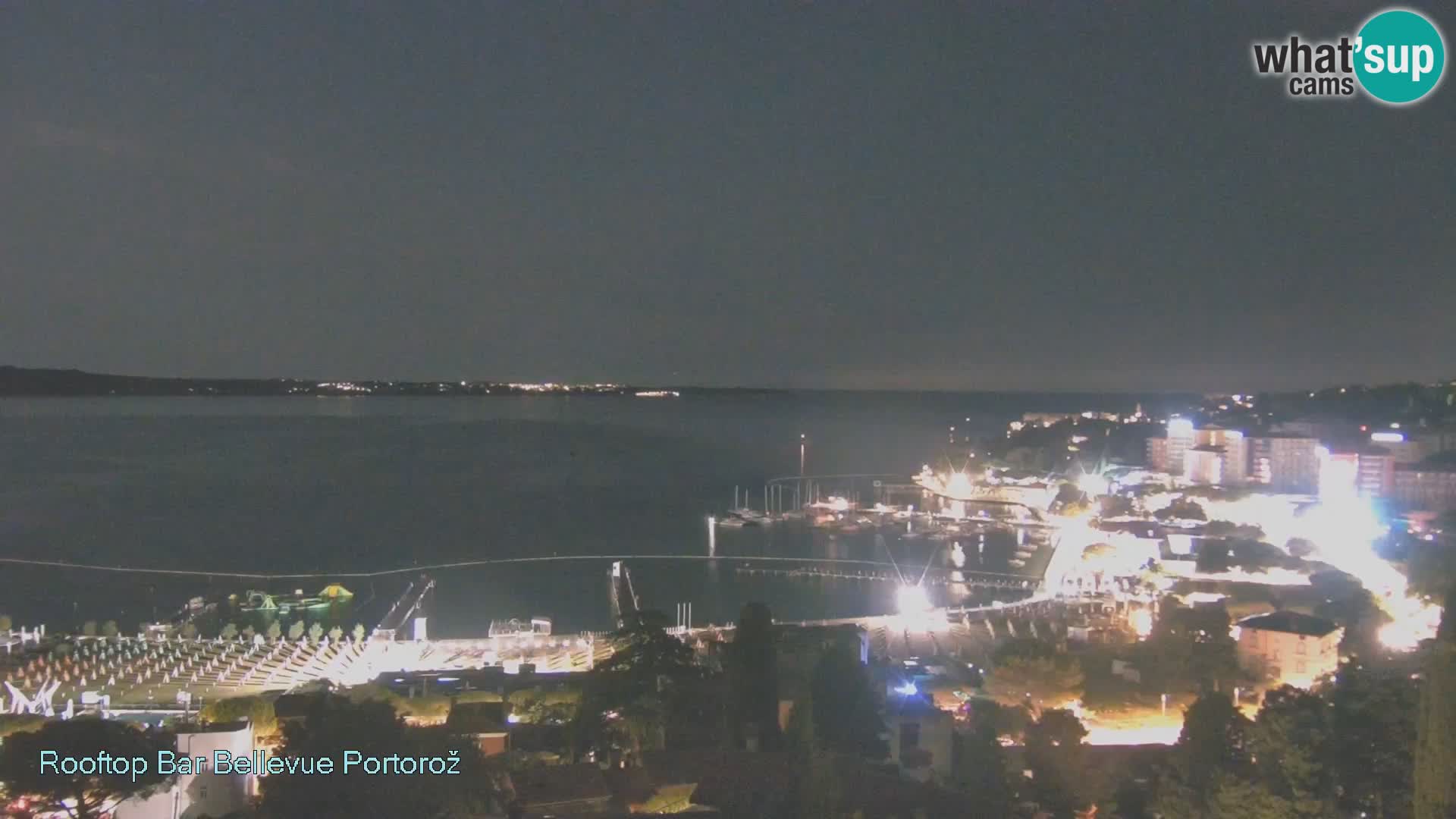 Portorož spletna kamera – pogled z Villa Bellevue