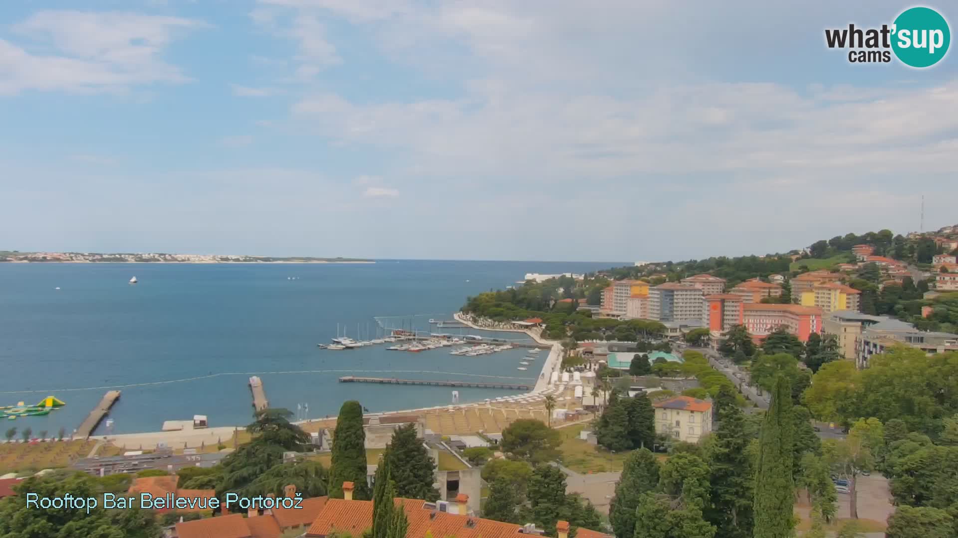 Portorož camera en vivo – Panorama Villa Bellevue