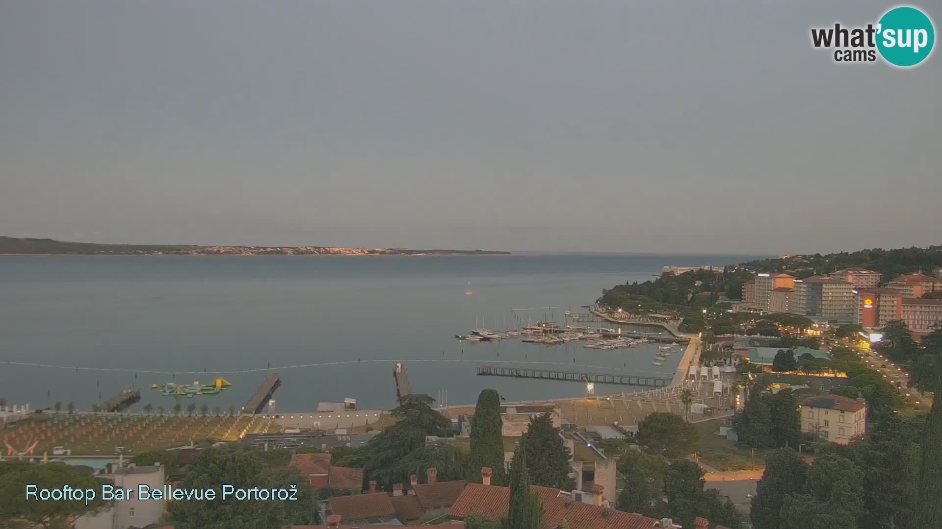 Portorož spletna kamera – pogled z Villa Bellevue