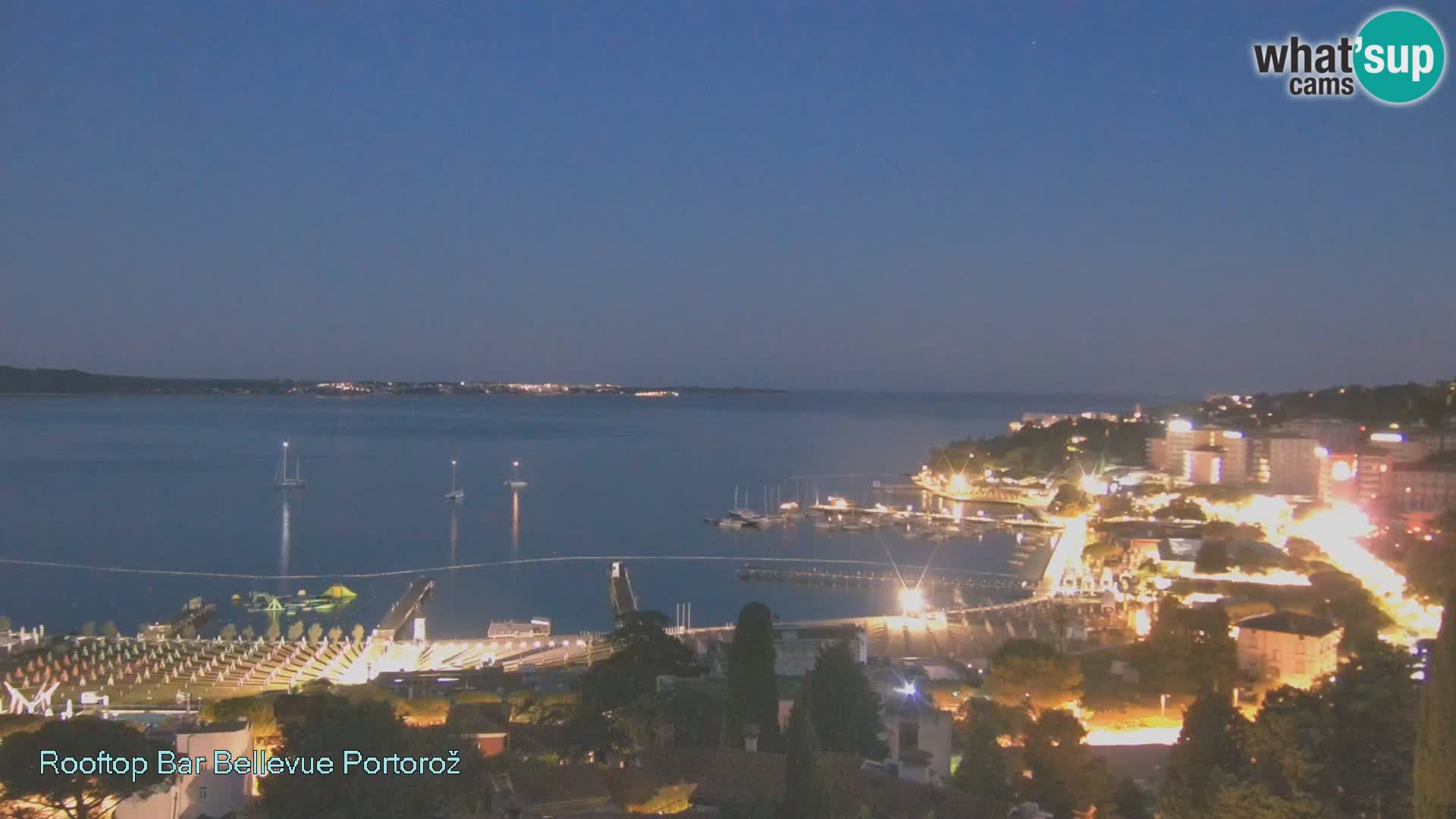 Portorož camera en vivo – Panorama Villa Bellevue