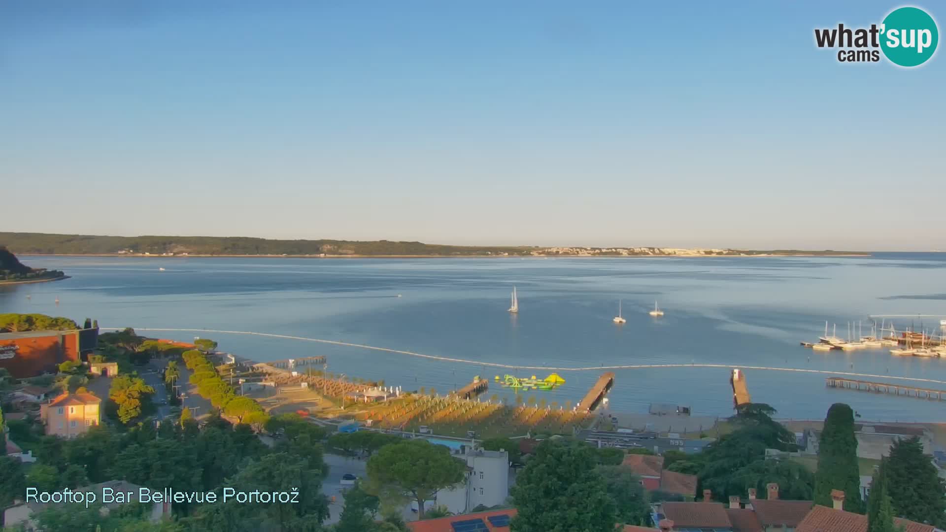 Portorož web kamera – pogled sa Villa Bellevue