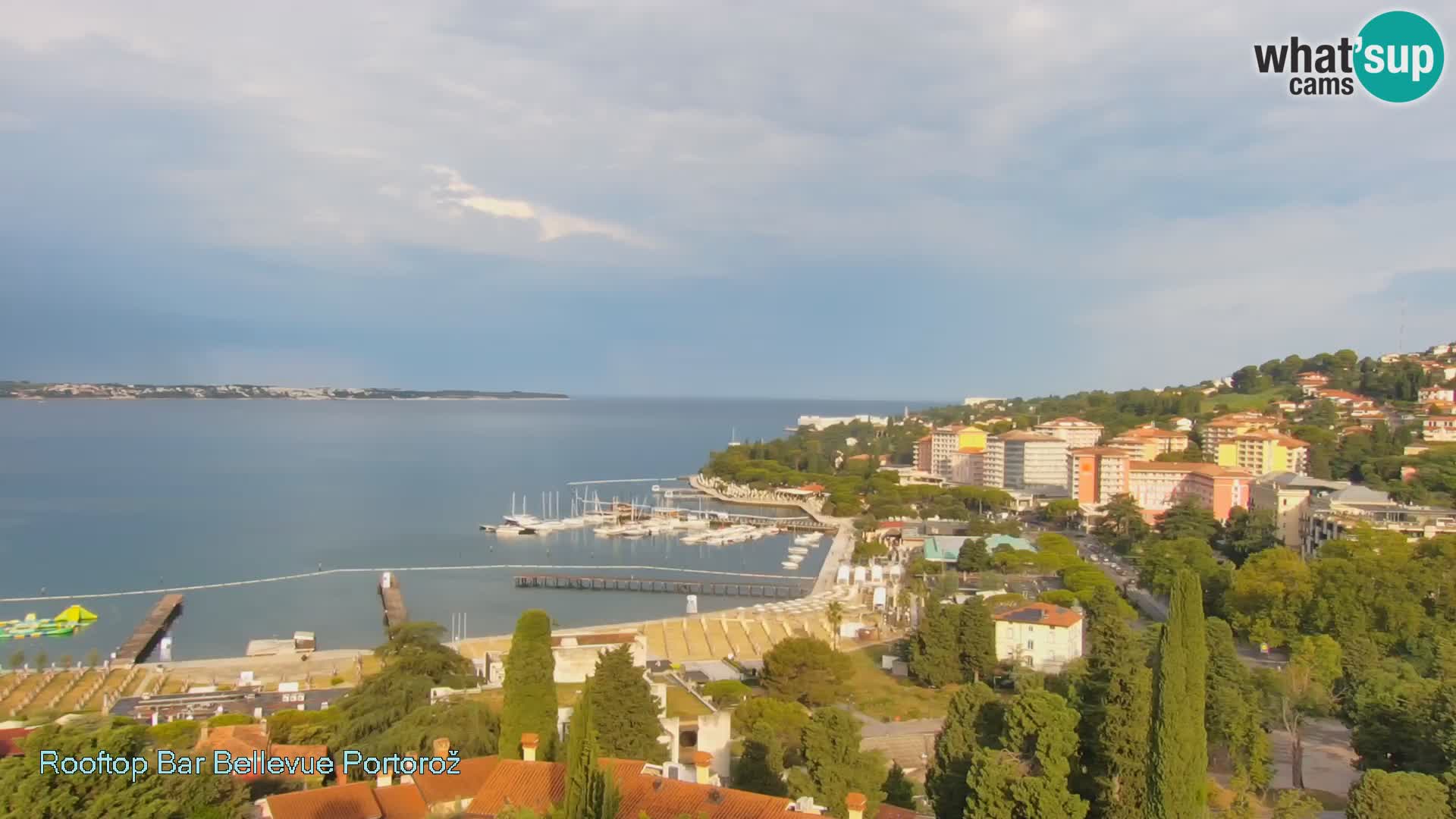 Panorama webcam Portorož – view from Villa Bellevue