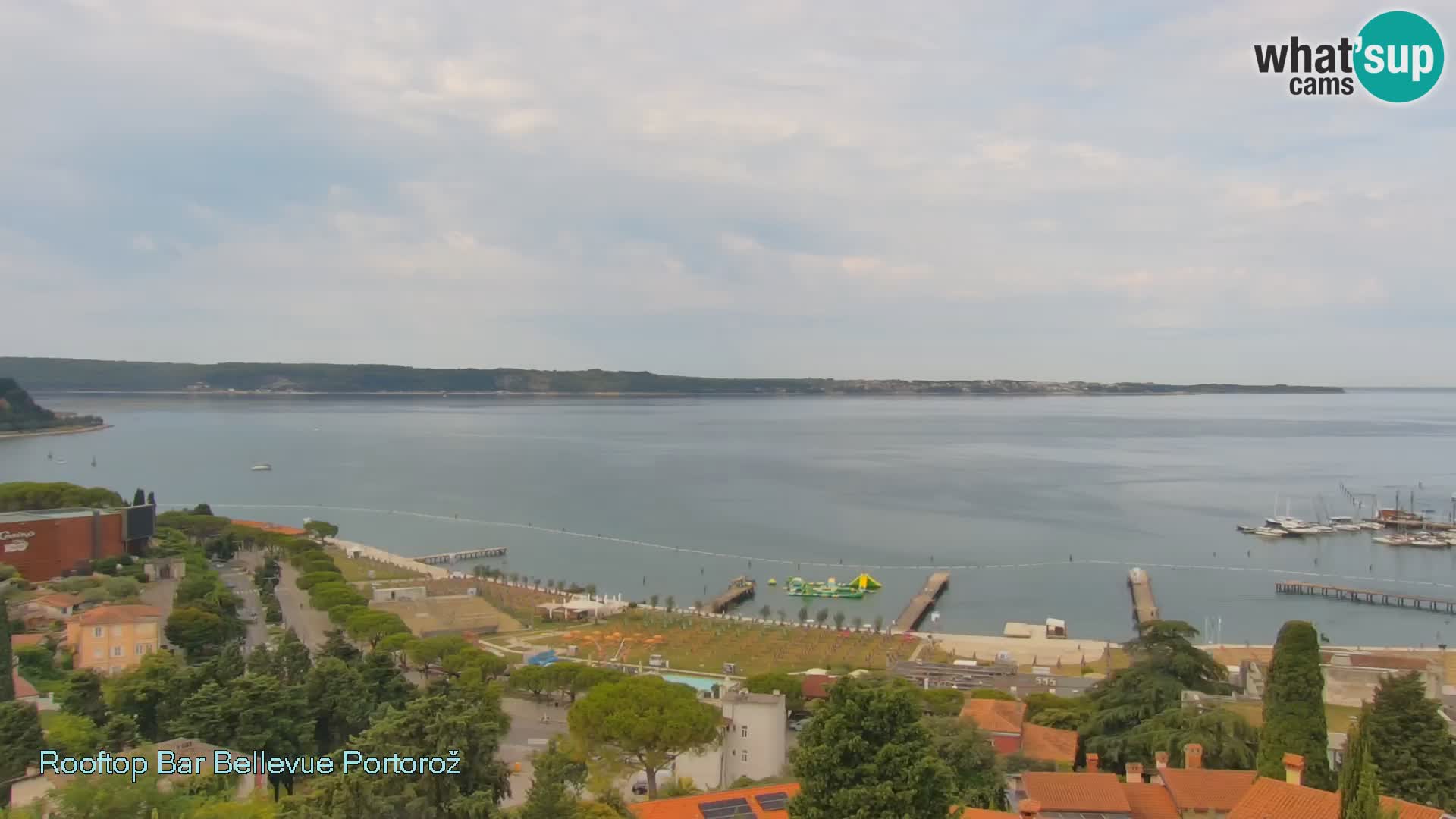 Portorož spletna kamera – pogled z Villa Bellevue