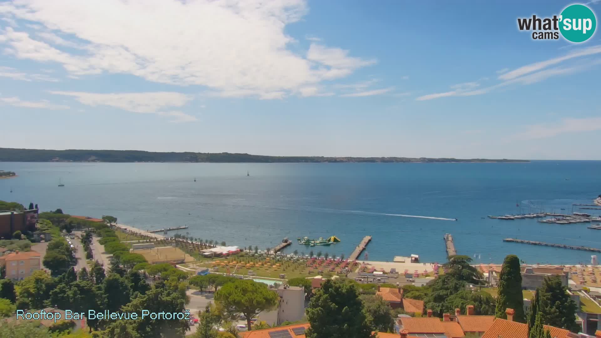 Portorož camera en vivo – Panorama Villa Bellevue