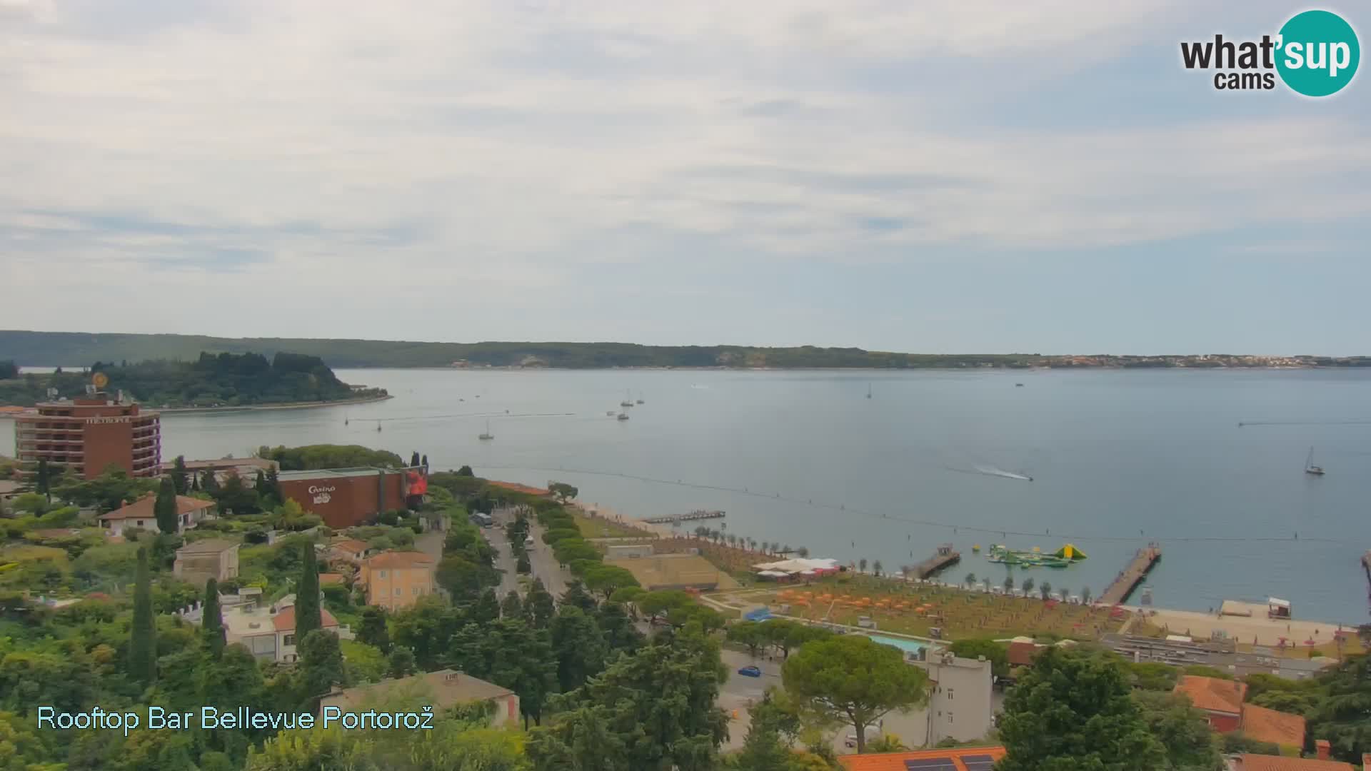Portorož web kamera – pogled sa Villa Bellevue