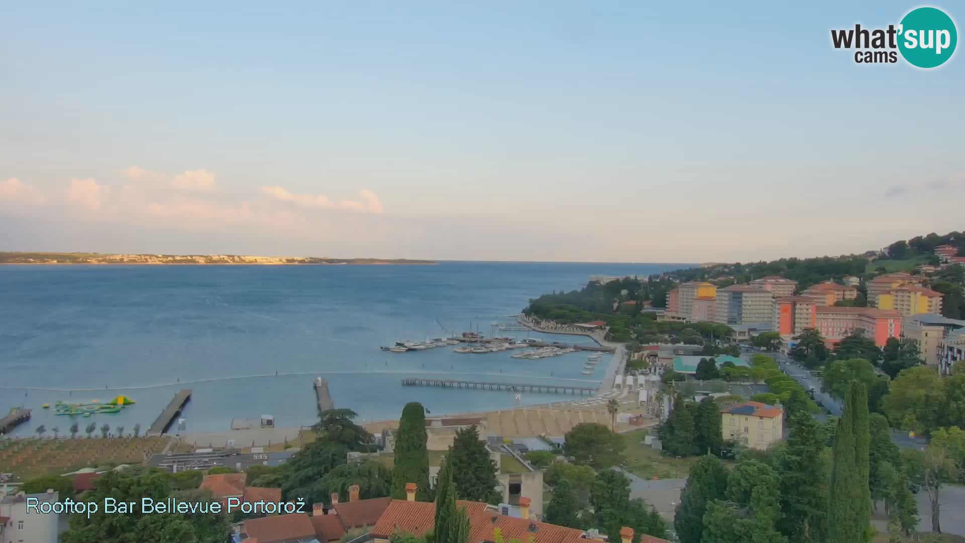 Portorož web kamera – pogled sa Villa Bellevue