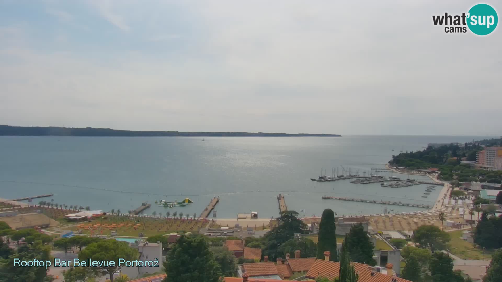 Portorož web kamera – pogled sa Villa Bellevue