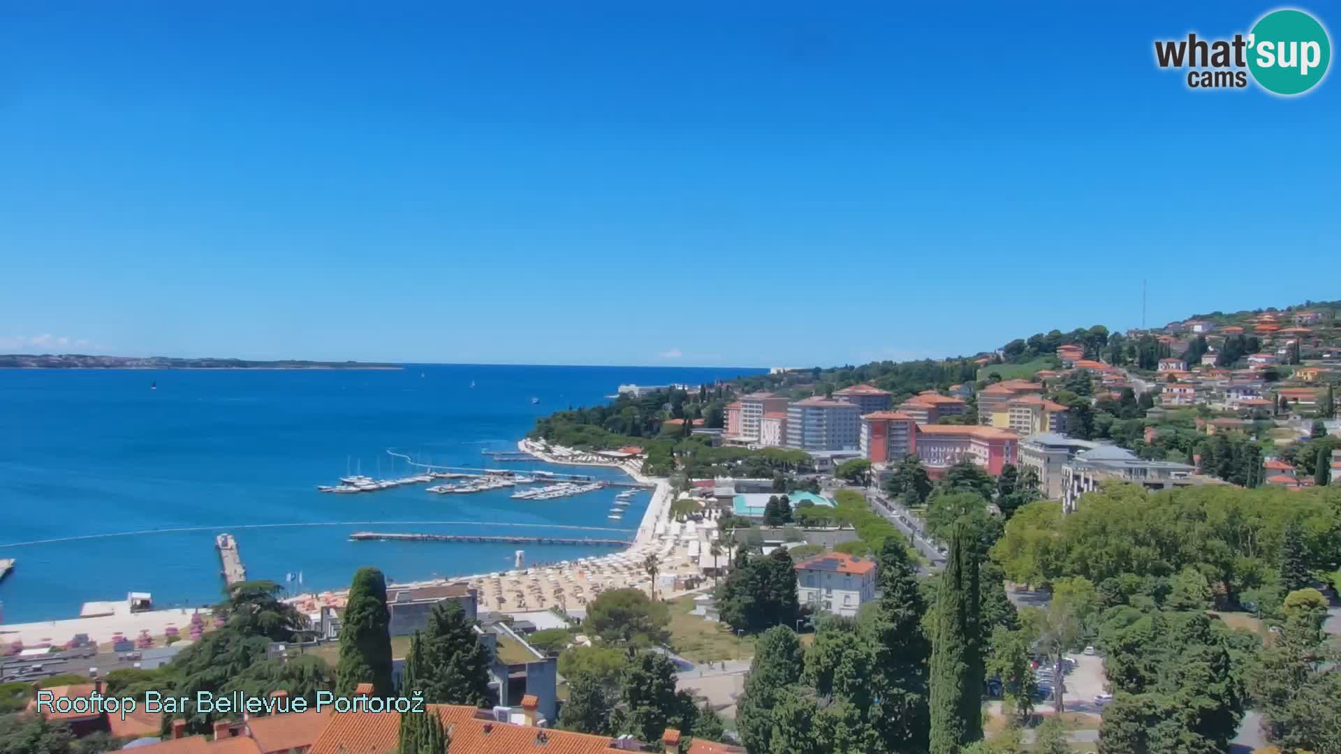 Live webcam Portorož – Panorama dalla Villa Bellevue