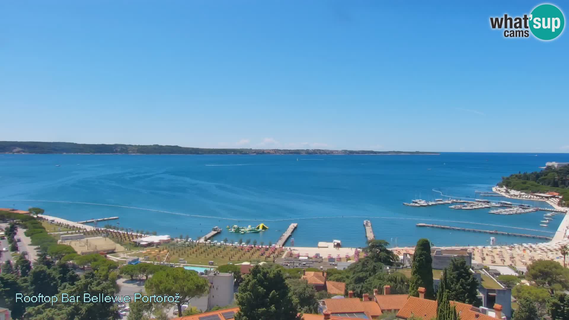 Portorož camera en vivo – Panorama Villa Bellevue