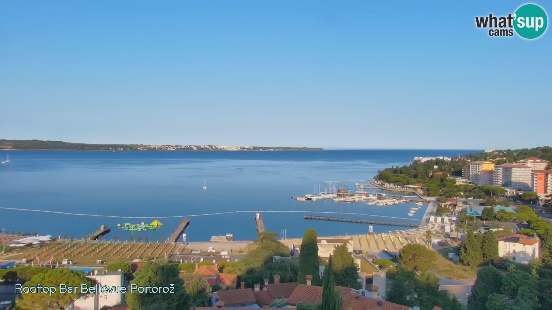 Panorama webcam Portorož – view from Villa Bellevue