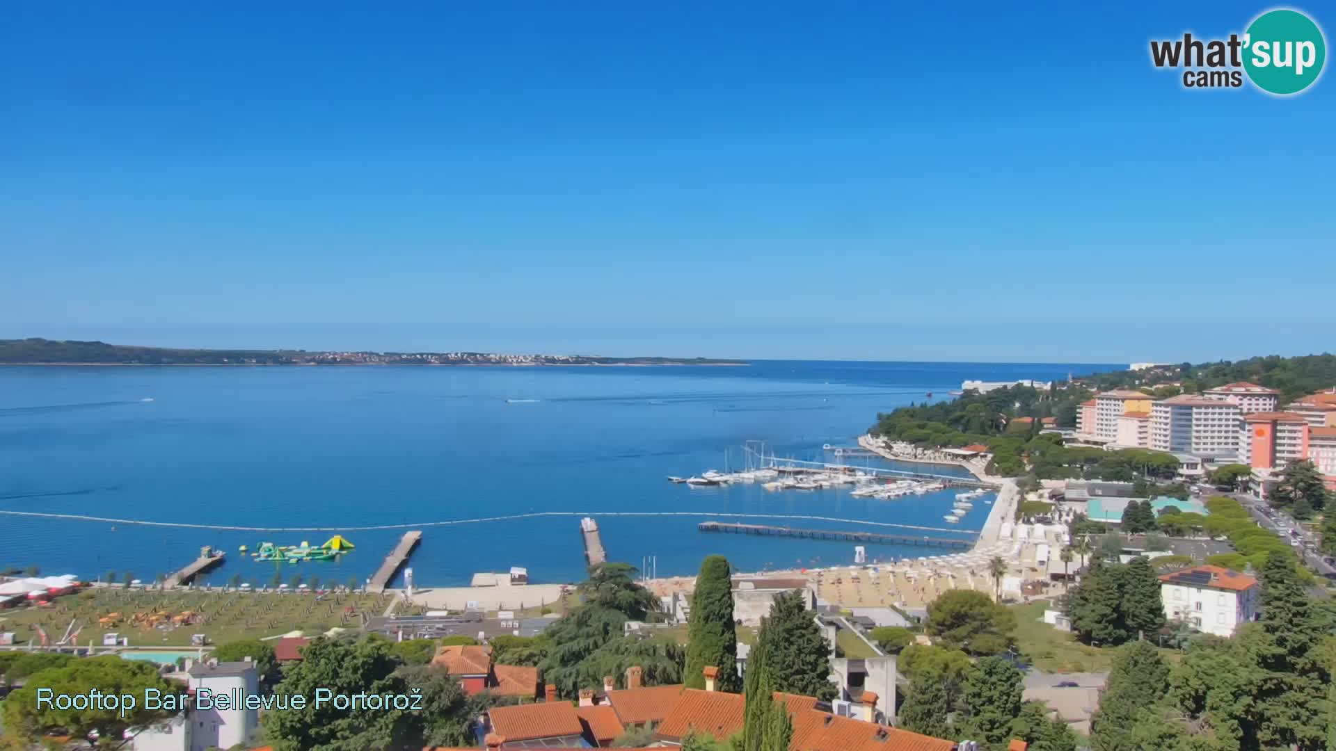 Portorož web kamera – pogled sa Villa Bellevue