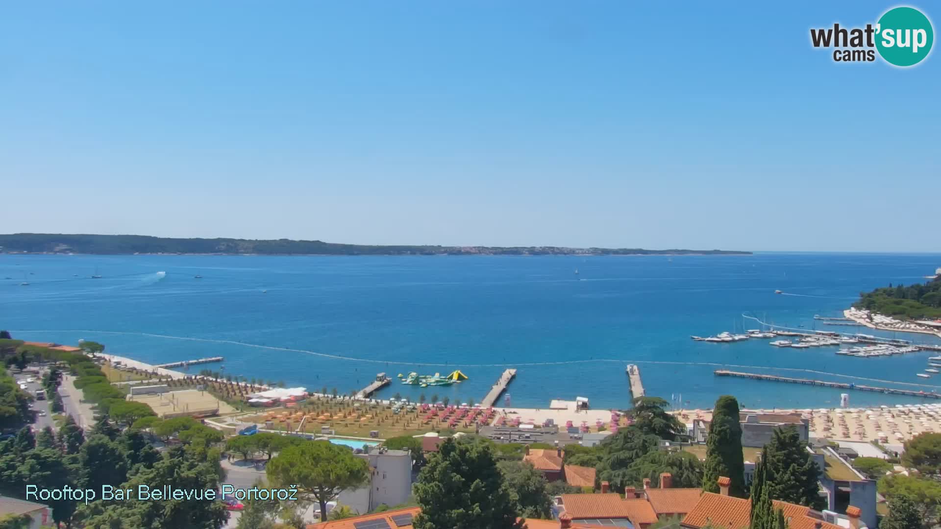 Panorama webcam Portorož – view from Villa Bellevue
