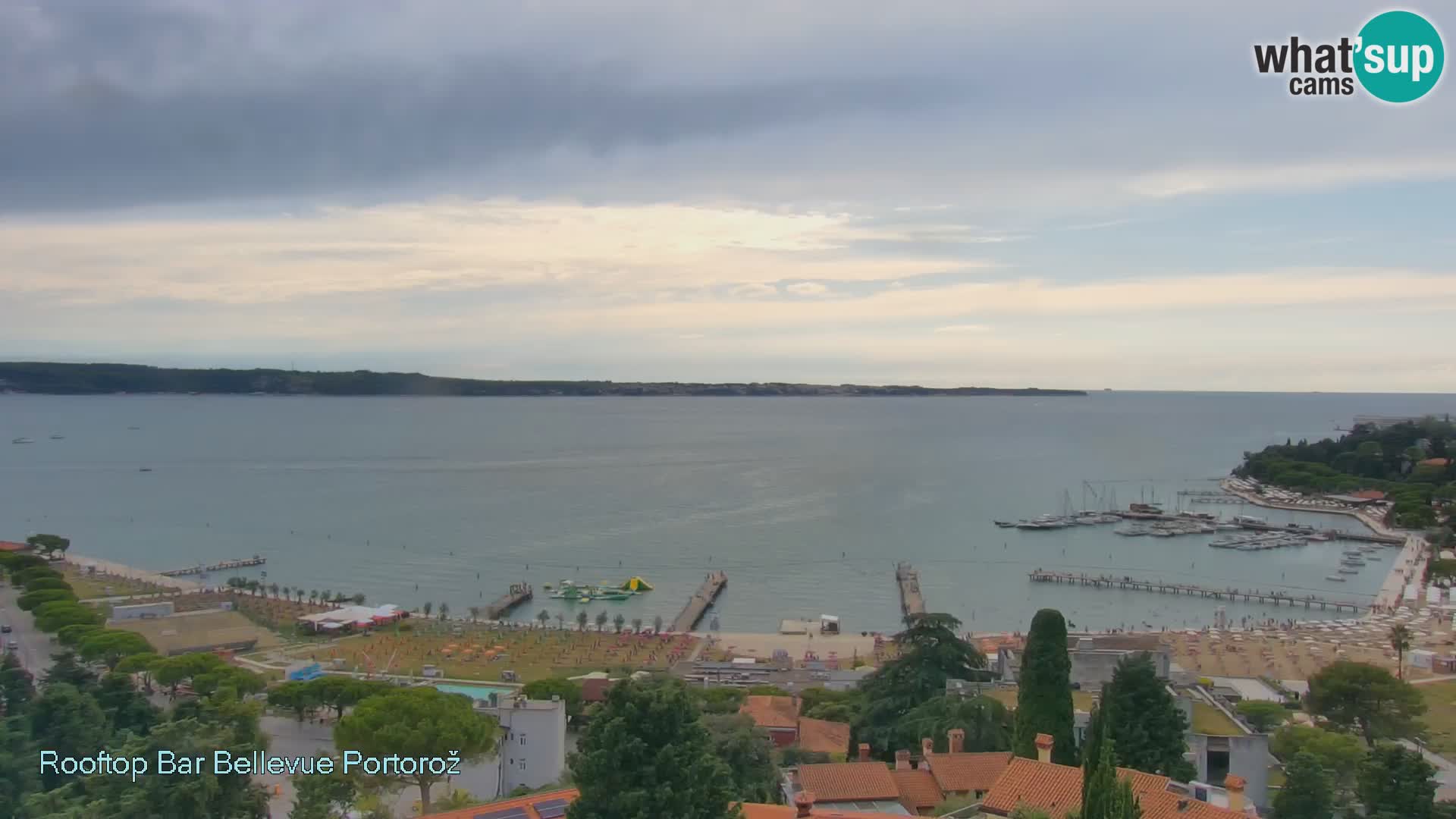 Panorama webcam Portorož – view from Villa Bellevue