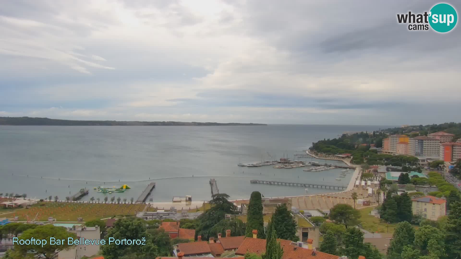 Panorama webcam Portorož – view from Villa Bellevue