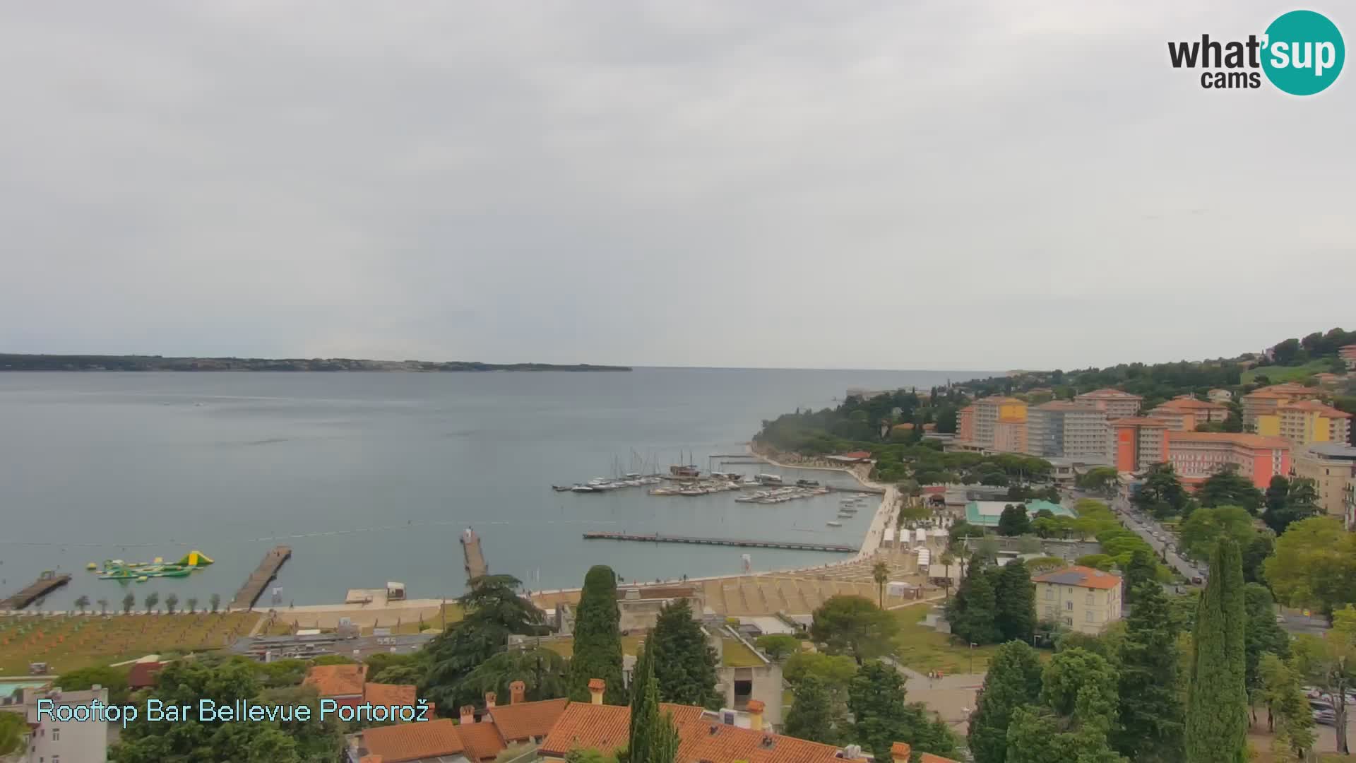 Panorama webcam Portorož – view from Villa Bellevue