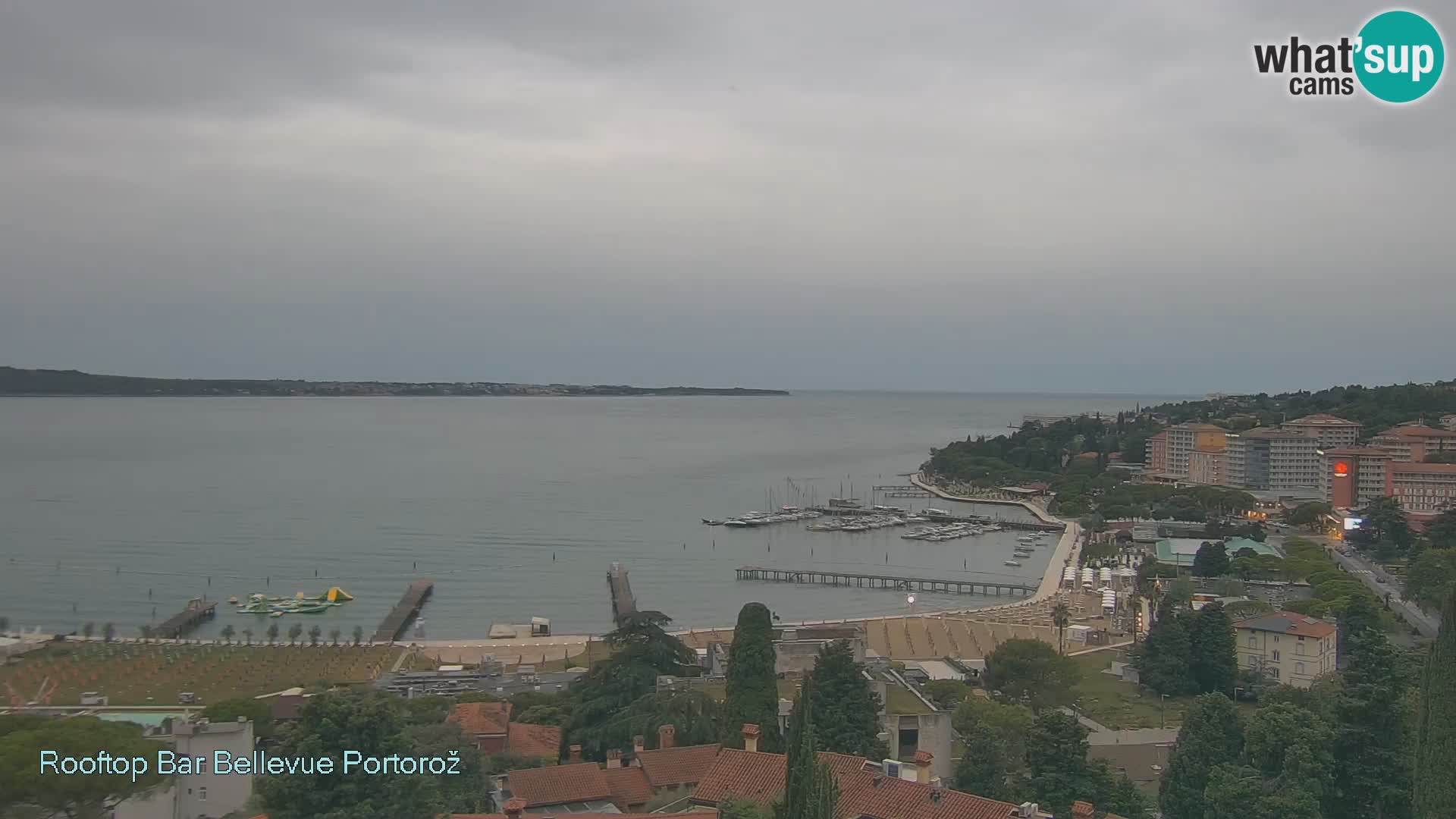 Live webcam Portorož – Panorama dalla Villa Bellevue