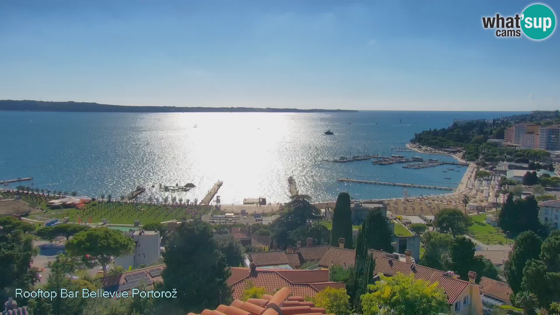 Portorož web kamera – pogled sa Villa Bellevue