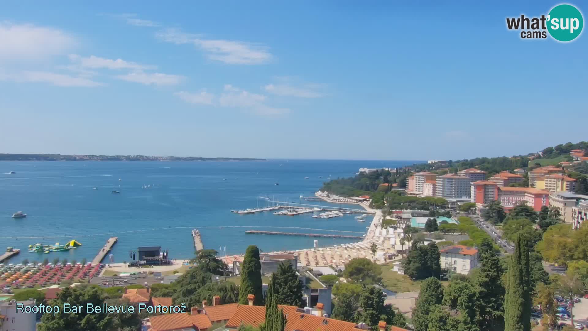 Panorama webcam Portorož – view from Villa Bellevue