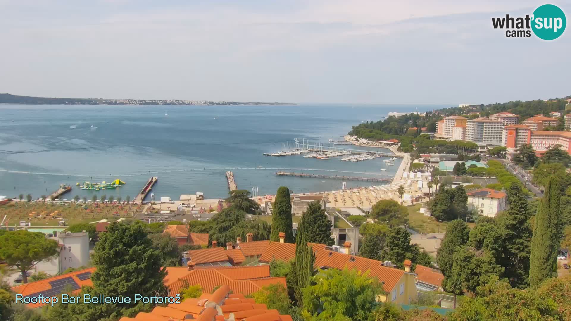 Portorož web kamera – pogled sa Villa Bellevue