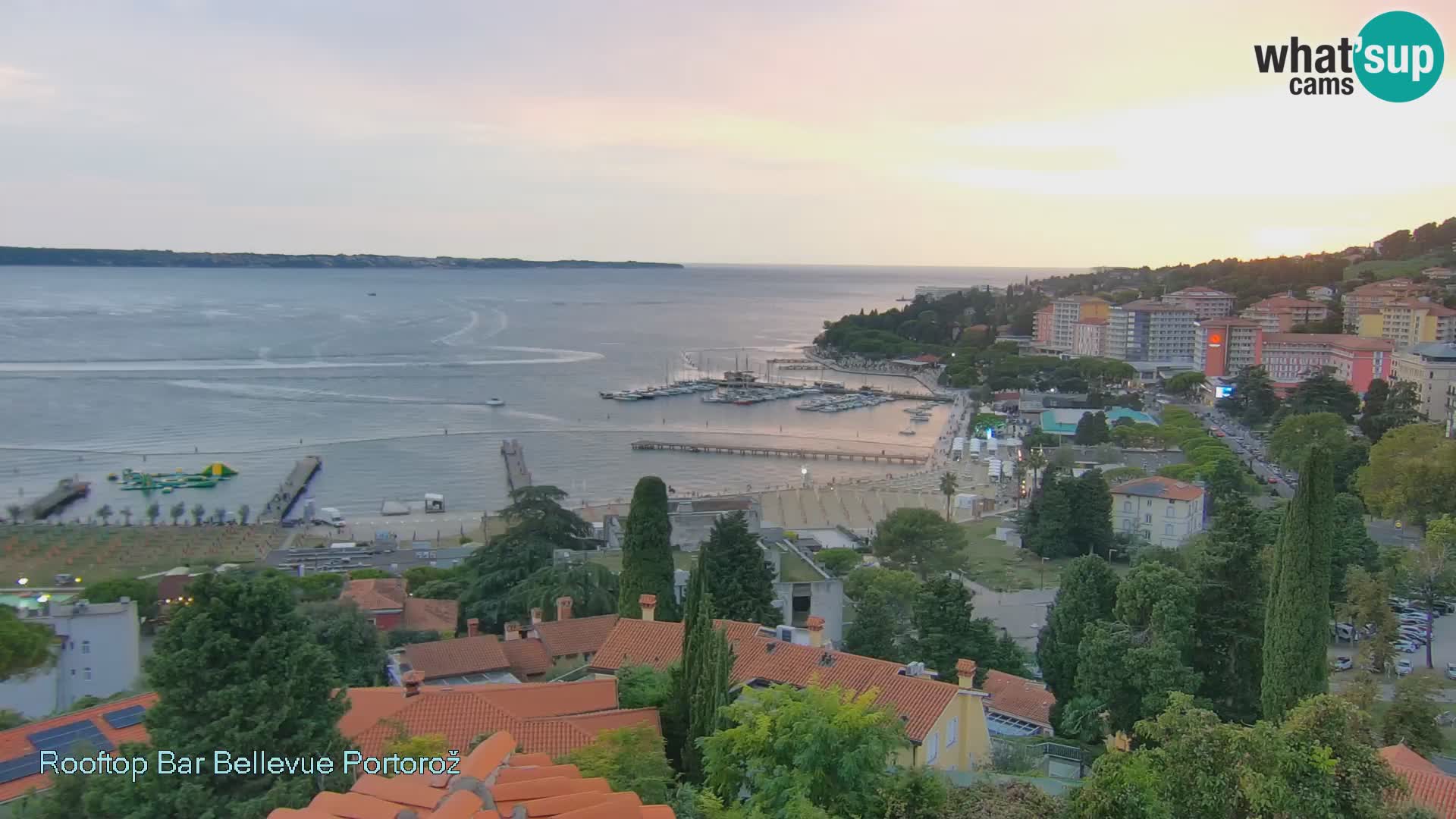 Portorož web kamera – pogled sa Villa Bellevue