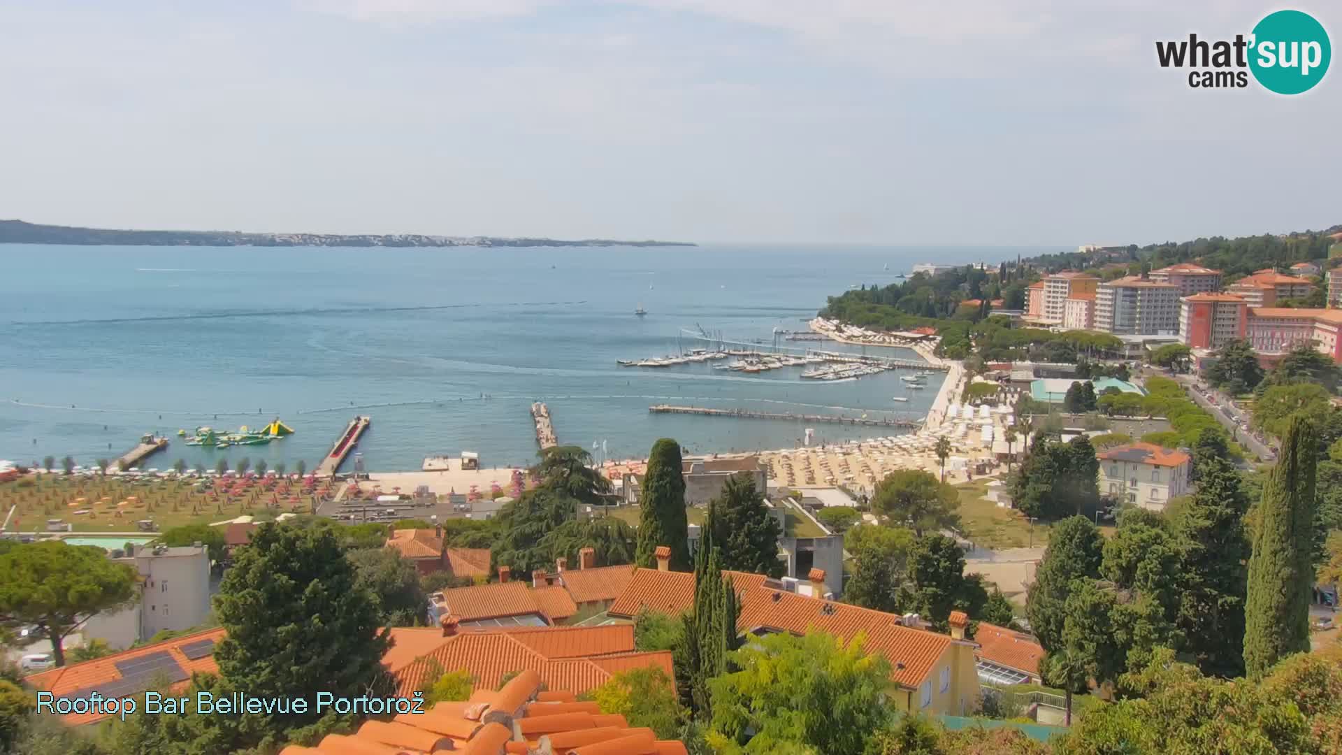 Portorož web kamera – pogled sa Villa Bellevue