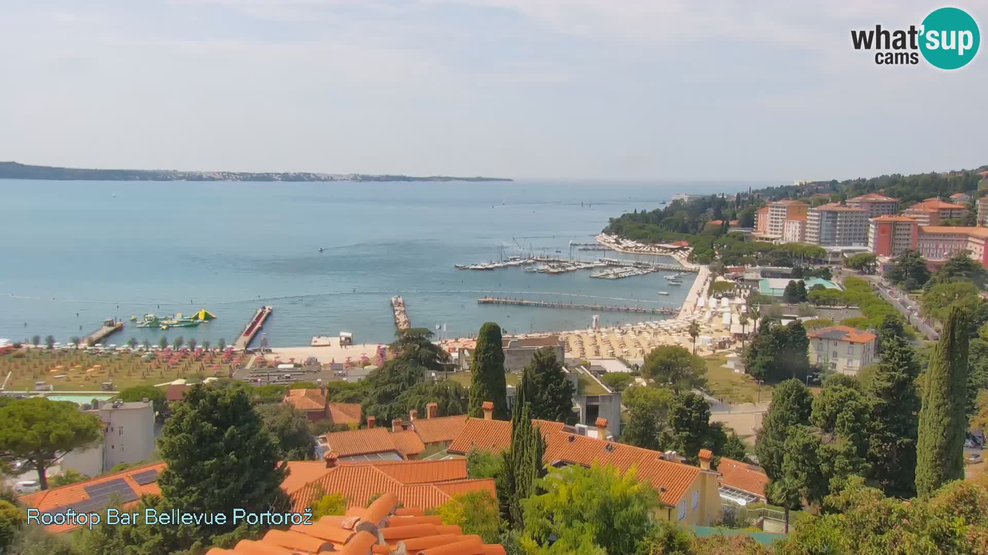 Portorož web kamera – pogled sa Villa Bellevue