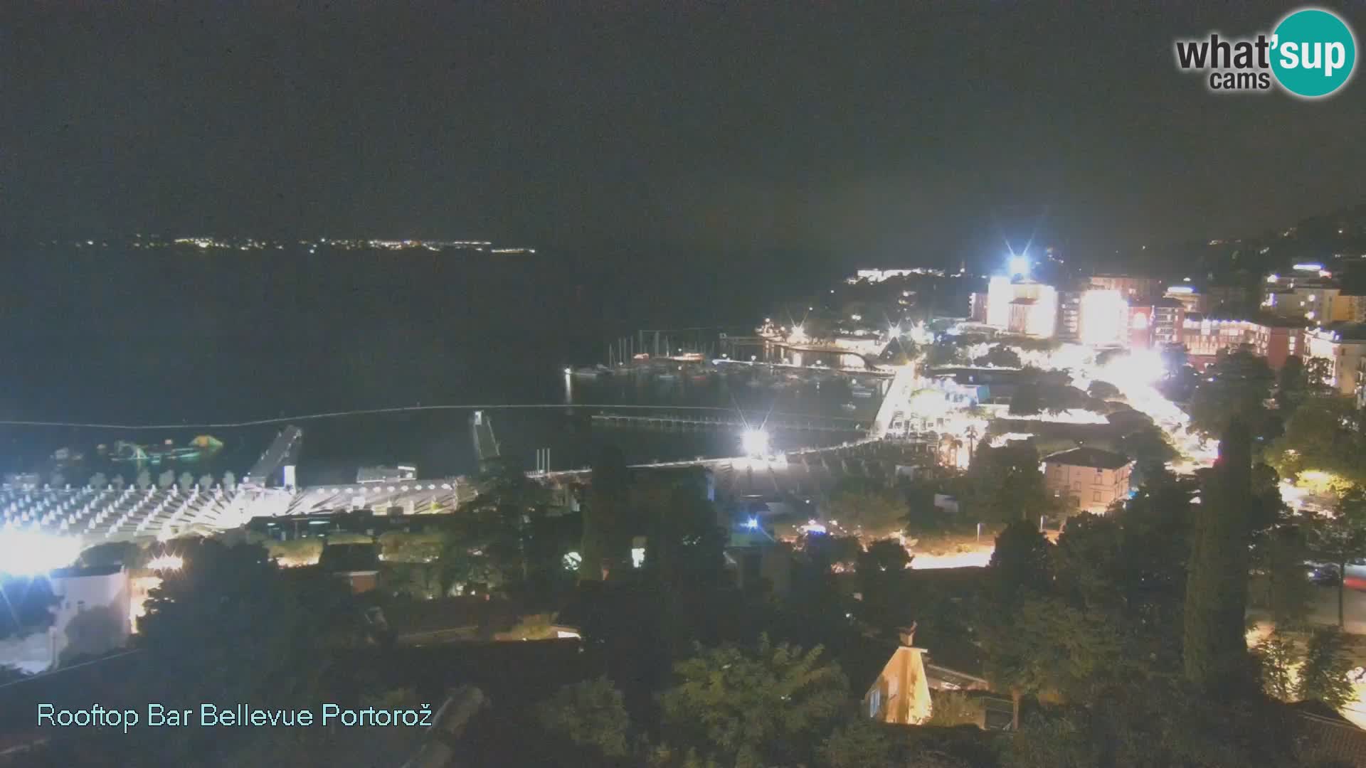 Portorož web kamera – pogled sa Villa Bellevue