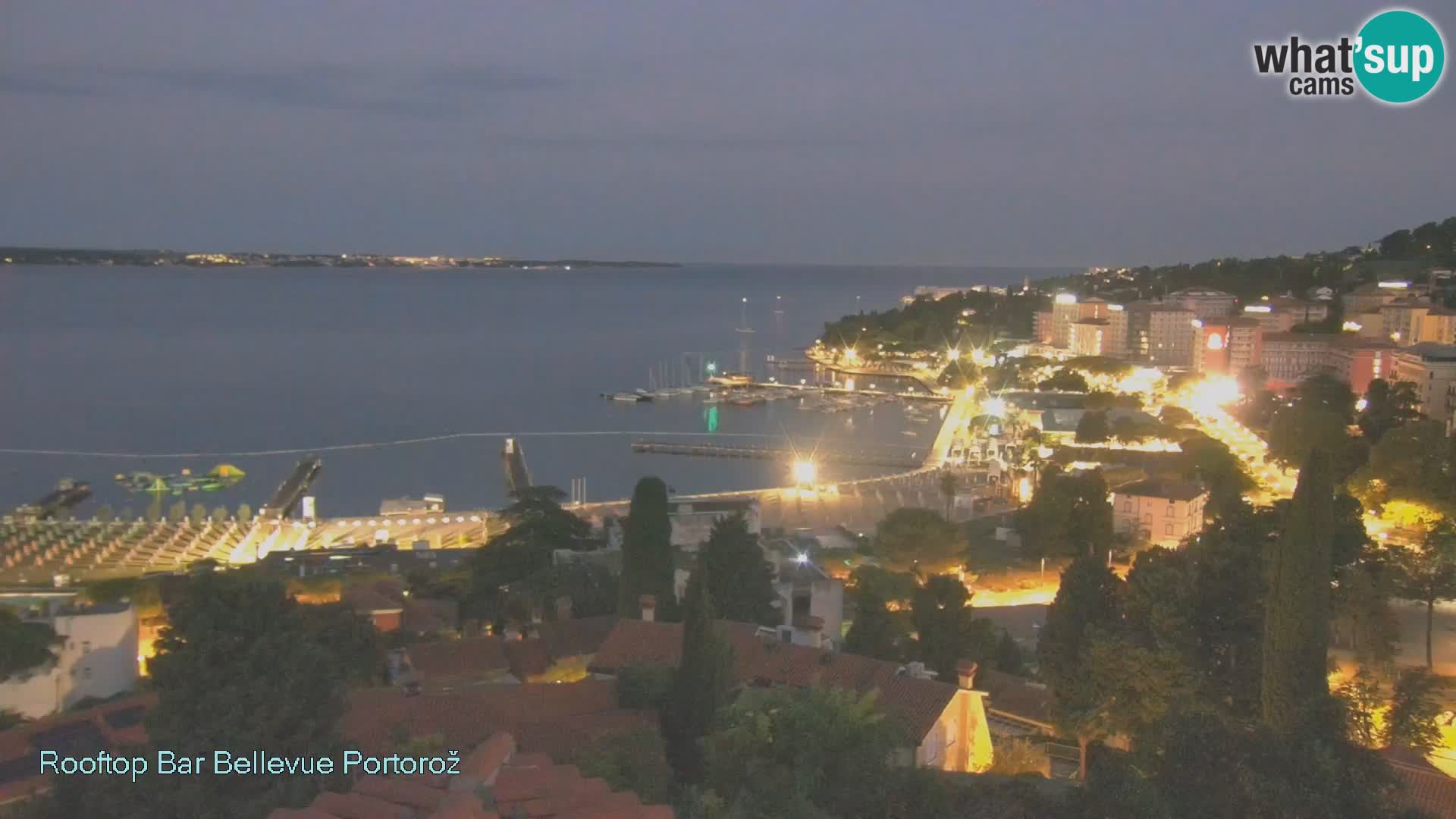 Portorož web kamera – pogled sa Villa Bellevue