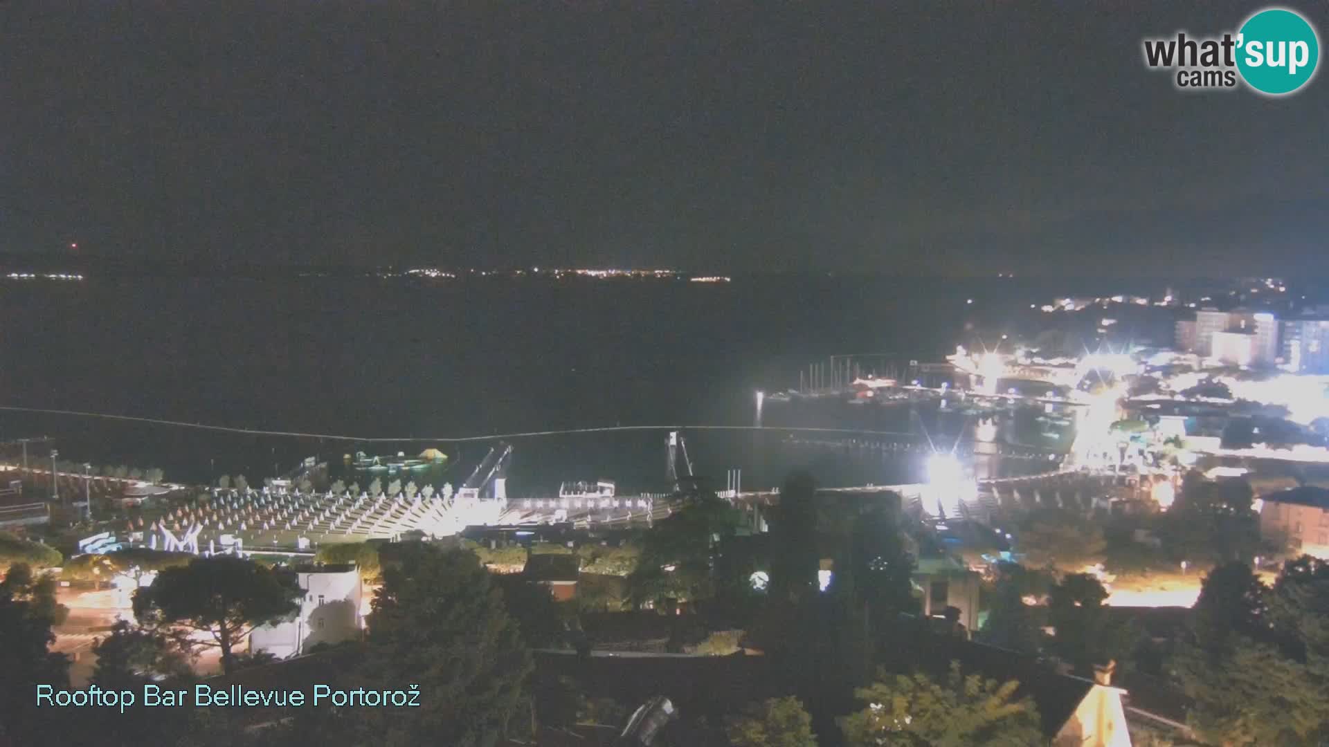 Portorož spletna kamera – pogled z Villa Bellevue