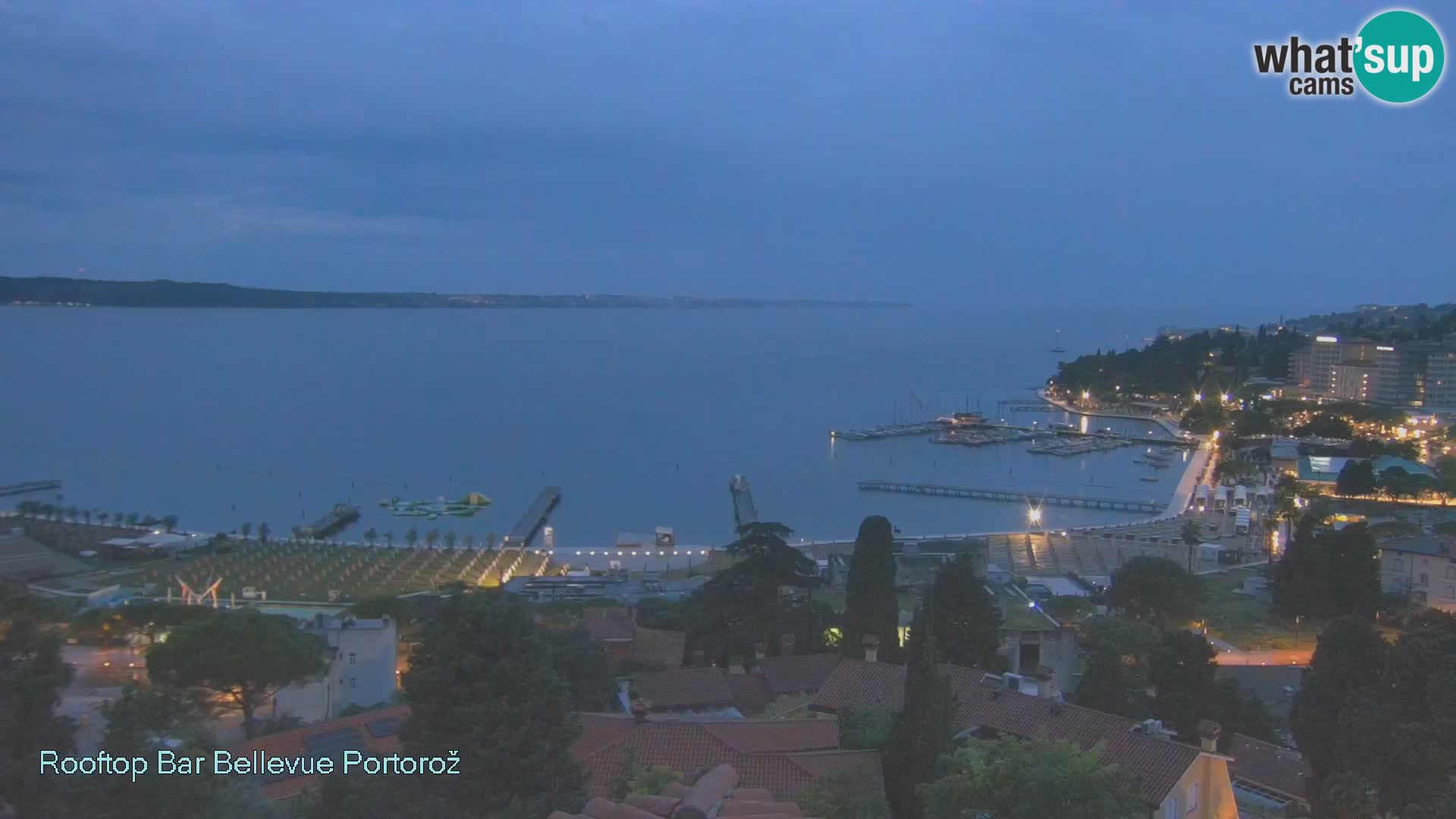Portorož web kamera – pogled sa Villa Bellevue