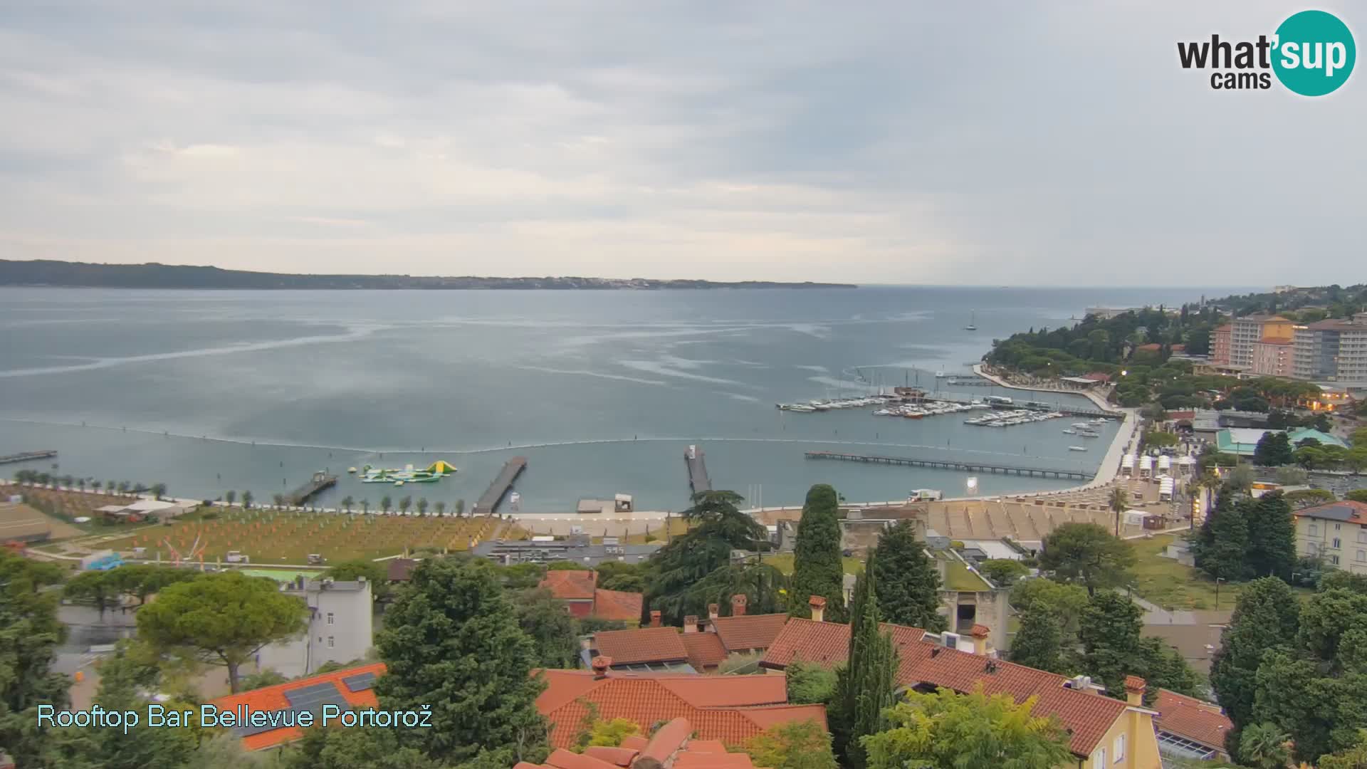 Portorož web kamera – pogled sa Villa Bellevue