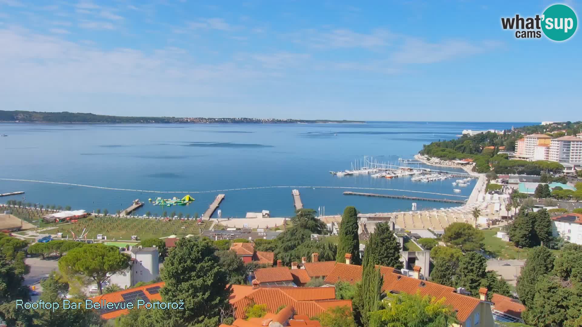 Portorož web kamera – pogled sa Villa Bellevue
